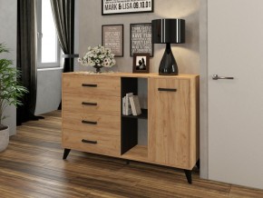 СВЕТЛАНА Комод-тумба  (дуб золотой/венге) в Добрянке - dobryanka.mebel24.online | фото