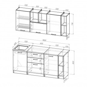 ТОМИЛЛА Кухонный гарнитур Макси 4 (1800 мм ) в Добрянке - dobryanka.mebel24.online | фото 2