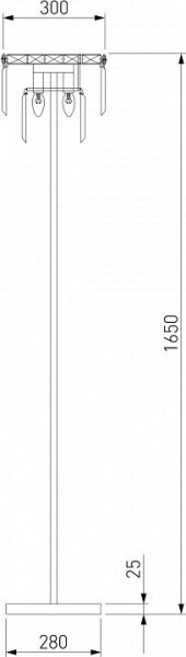 Торшер Eurosvet Elegante 01137/3 хром/прозрачный хрусталь Strotskis в Добрянке - dobryanka.mebel24.online | фото 2