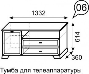 Тумба для телеаппаратуры Венеция 6 бодега в Добрянке - dobryanka.mebel24.online | фото 3