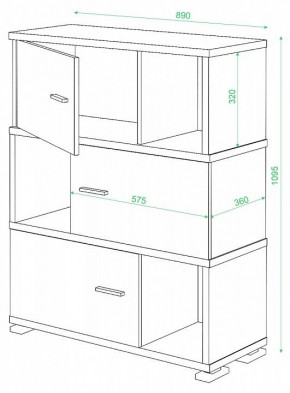 Тумба комбинированная СБ-30/3 в Добрянке - dobryanka.mebel24.online | фото 2