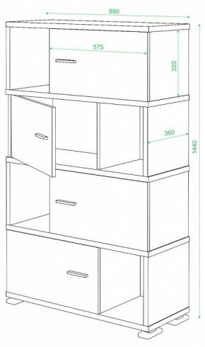 Тумба комбинированная СБ-30/4 в Добрянке - dobryanka.mebel24.online | фото 2