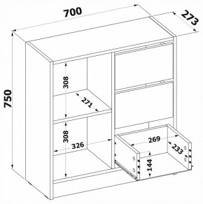 Тумба комбинированная Т-1 в Добрянке - dobryanka.mebel24.online | фото 4