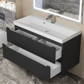 Тумба под раковину Uperwood Tanos 100 см, подвесная, черная матовая в Добрянке - dobryanka.mebel24.online | фото 10