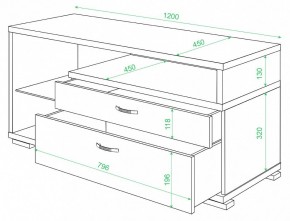 Тумба под ТВ ТК-10 М в Добрянке - dobryanka.mebel24.online | фото 2