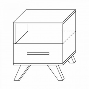 Тумба прикроватная Вега Скандинавия в Добрянке - dobryanka.mebel24.online | фото 7