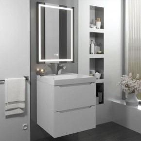 Тумба с раковиной Uperwood Tanos 50 см, подвесная, белая матовая в Добрянке - dobryanka.mebel24.online | фото