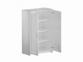 Тумба СИРИУС двухдверная высокая, цвет белый в Добрянке - dobryanka.mebel24.online | фото 3