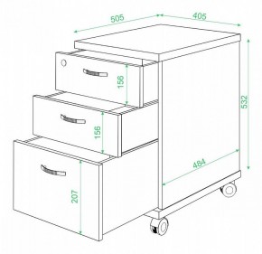 Тумбочка Домино нельсон ТС-2 в Добрянке - dobryanka.mebel24.online | фото 2