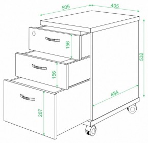 Тумбочка Домино ТС-2 в Добрянке - dobryanka.mebel24.online | фото 2