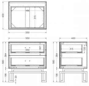 Тумбочка KFG085-NI в Добрянке - dobryanka.mebel24.online | фото 5