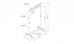 Вешалка гардеробная SHT-WR13 в Добрянке - dobryanka.mebel24.online | фото 5