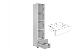 ЗЕФИР Гостиная К2 (белое дерево/черный муар) в Добрянке - dobryanka.mebel24.online | фото 7